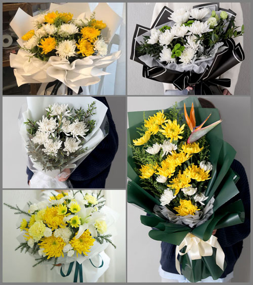 浙江省绍兴柯桥区稽东镇白事花束代送